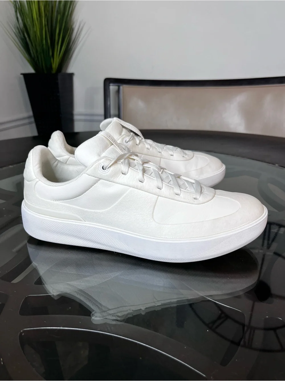 Lululemon Men's Cityverse Sneakers White Leather Sz 12